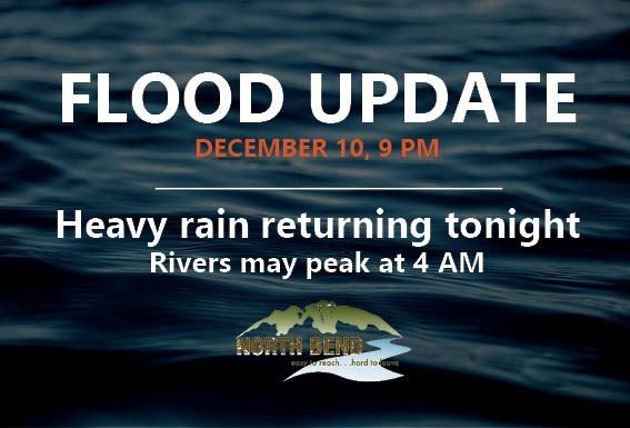 Text describing river peaking