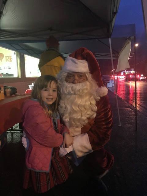Santa and girl