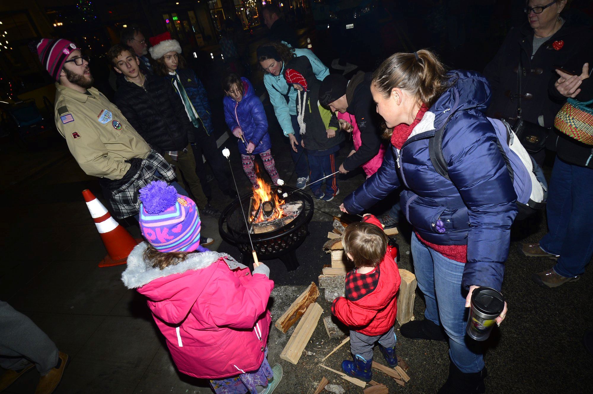 Roasting Marshmallows at Holly Days 