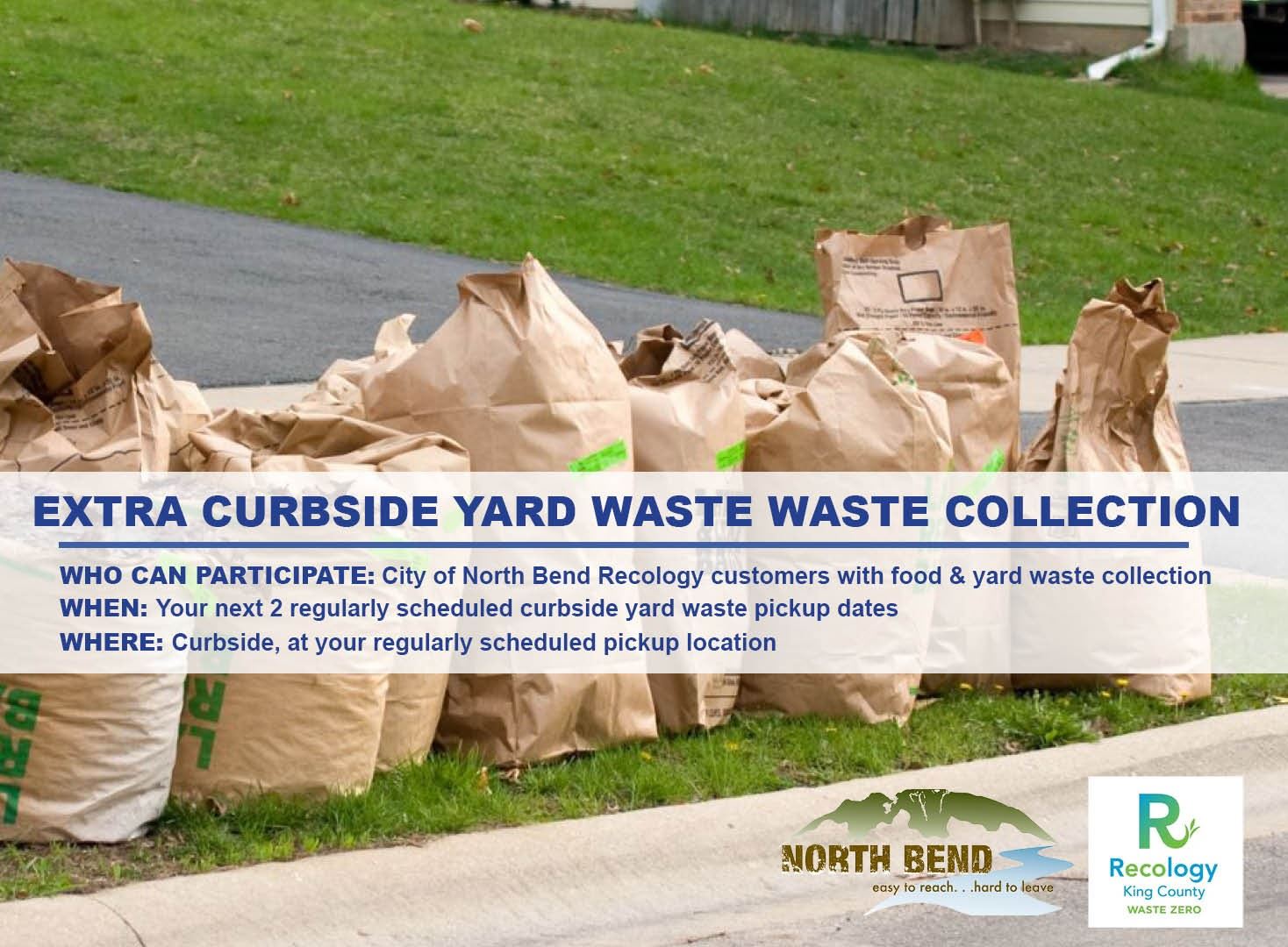 2025 Recology extra debris pickup graphic