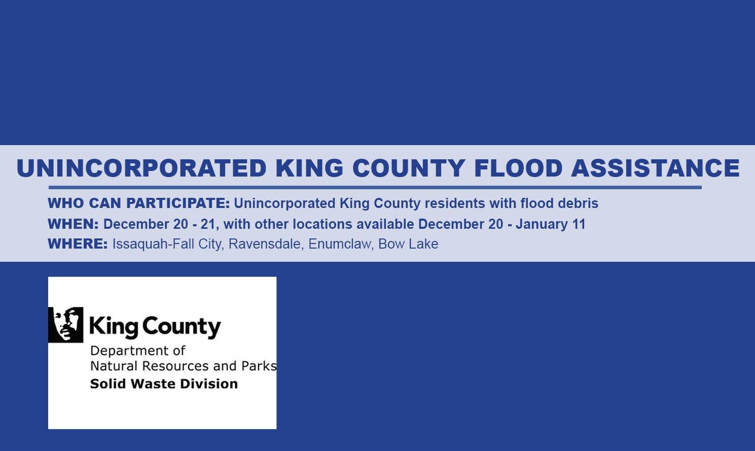 Unincorporated King County Flood Help text